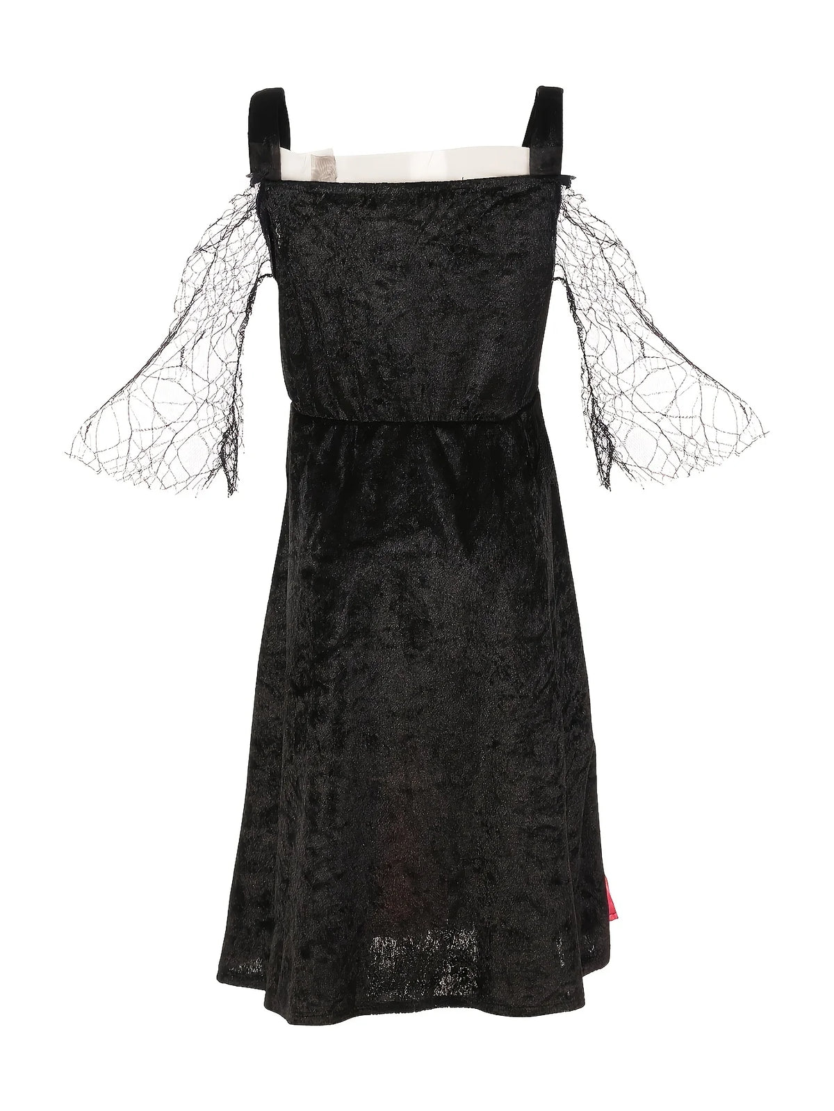 Girls Witch Halloween Costume, set includes dress and pointed hat for Halloween party and role‑play activities.
