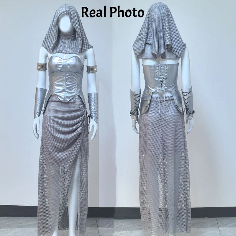 Women Halloween Costume Medieval Knight Princess Dress Renaissance Warrior Cosplay Outfit Set Party Role Play Costume