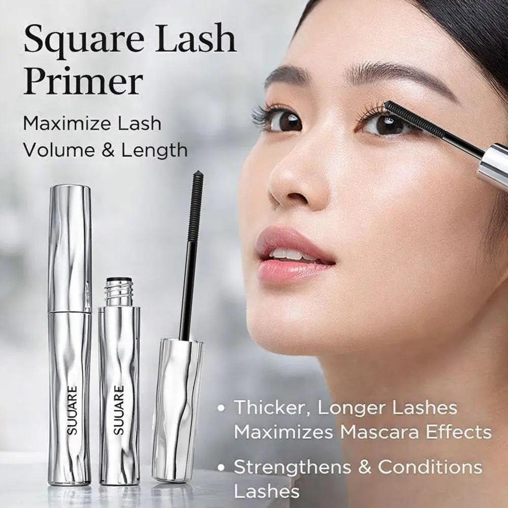 Waterproof Metallic Tube Mascara Black Silk Fiber Long Curling Non-Clumping Eyelash 3D Lengthening Mascara 1/2pcs