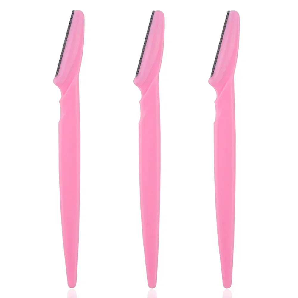 3/10Pcs  Eye Brow Epilation Hair Removal Cutters Safety Knife Makeup Scraper Eyebrow Trimmer Blade Women Face Shaver Portable